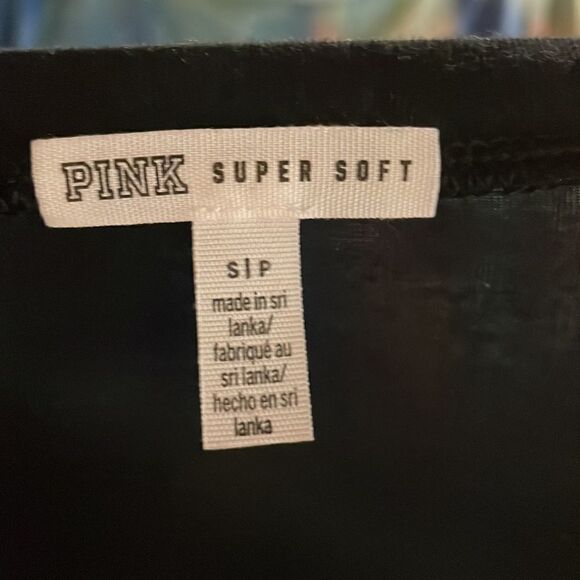Pink Victoria’s Secret women’s black Super soft black top size S - Picture 6 of 7